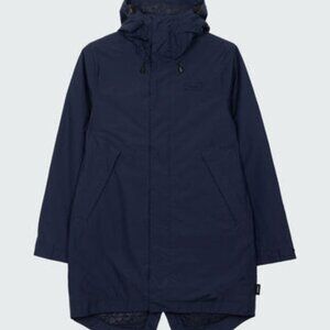 Women's Navy Finisterre Solus Waterproof Parka Jacket
